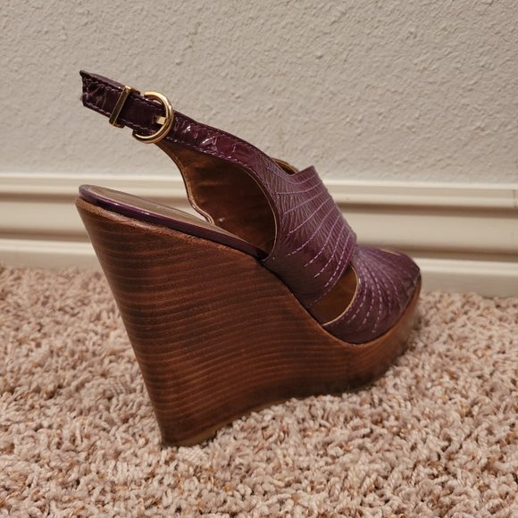 ALDO purple wedge size 7 - Picture 3 of 3